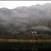 Blick auf die nebelverhangene Schweizer Seite.