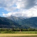 Der abendliche Blick an der Maggia in Ascona zum Pizzo Vogorno und Madone.