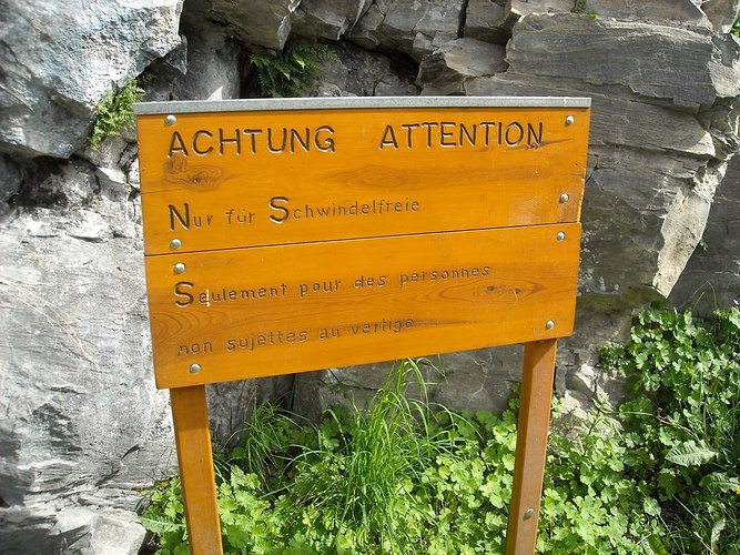 nur für Schwindelerregende - Fotos [hikr.org]