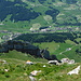 View from the southern summit of Wildhuser Schafberg down to Wildhaus.
