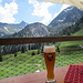 und eine sehr angenehme Terrasse - und erst das Weizen :-)