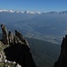 Netter Blick über das Pustertal auf die Zillertaler Alpen.