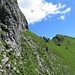 Zurück zum Wanderweg geht es auf der gleichen Route.