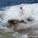 Punta del Capel Rosso: entrare in acqua - e soprattutto uscire - non era molto facile!!!!