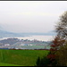 Oberhalb Bevaix, Blick Richtung Auvernier und Neuchâtel.