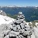 Wissgandstock Ostgpifel (ohne Gipfelbuch). Wegen der Wächte steige ich heute von hier nach Norden ab.