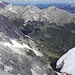 Blick nach Norden. Vlnr. Grabenkarspitze, Lackenkarspitze, Kuhkopf