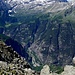 Tiefblick auf Gondo unter dem Monte Leone