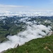 Blick ins Bumbach - und über, zu diesem Zeitpunkt noch harmlose, Wolken zur Jurakette