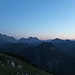 Nochmal ein schöner Blick auf das nordwestliche Karwendel im letzten Tageslicht.