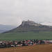 Das Dorf Spišské Podhradie und im Hintergrund Spišský hrad