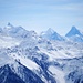Zinalrothorn, Obergabelhorn, Matterhorn