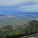Blick von der Hohen Kugel nach NNW: Lustenau, Bodensee, Lindau, Bregenz, Dornbirn.