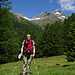 In Val Muretto con sullo sfondo il Monte del Forno