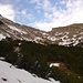 Über den gut gestuften Grat oberhalb dieses Kessels führt eine schöne Alpintour von der Kohlbergspitze zum Pitzenegg.