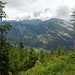 Blick hinüber zu den Felswänden vom Gonzen