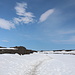 Unterwegs zwischen Sellfoss und Dettifoss - Noch bedeckt viel Schnee die Landschaft und damit auch die Wanderwege.