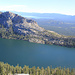 On top of Becker Peak. Very nice view of Echo Lake (and part of Lake Tahoe)