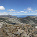 About 180 degree panorama from Ralston Peak, the center of the picture is approximately north