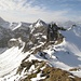 Rüberguck vom Gipfel Gross Spitzen zum Blauw Höreli, Blinzi und Sittliser