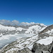 der Rhonegletscher ist schon ein rechtes Stück schneefrei