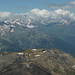 Piz la Tschera - view from the summit of Piz Curvér.