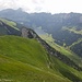 Rückblick über Alp Sigel und Sämtisersee zum Hohen Kasten