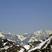 mit die höchsten der Berner Alpen, das Aletschhorn und das Finsteraarhorn