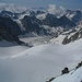 Blick zurück auf Glacier de la Serpentine & Glacier du Breney