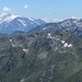 Durchblick zu Schrammacher und Olperer. Rechts der höchste Kitzbühler über der Pallspitze