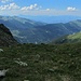 Letzter Blick aus der Scharte zwischen Molterfeldgeier und Fünfmandling nach Westen Richtung Großes Beil; rechts der Breiteggern-Kamm