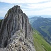 Blick vom westlichen Vorgipfel zum Westgipfel