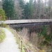 Gedeckte Holzbrücke im Baditobel unterhalb Waldstatt