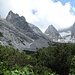 Steinkopf, Schärtenspitze, Blaueisspitze und Hochkalter (in der Wolke) 