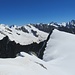 herrliche Gletscherwelt - mit Blick zum 16 m niedrigeren Sattelhorn