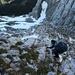 Abstieg von der Gehrenspitze, hier muß man wegen Schnee und Eis aufpassen