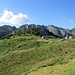 Rückblick zur Alpe Mognone, der Morisciolo-Grat und die Cime d'Erbea im Hintergrund