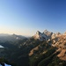 Blick ins Tannheimer Tal, rechts Köllenspitze, Gimpel und Rote Flüh