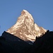 am andern Morgen: Morgenrot am Matterhorn