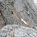 Klettersteigpassage an der Vollkarspitze III