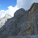 Alpspitze in der Sonne, Hochblassen und die gelbe Wand der Vollkarspitze im Schatten
