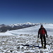 Gipfelfoto Ciarforon (3642 m),<br />Im Hintergrund der Mont Blanc