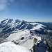 vom Breithorn bis Nordend; das Monte Rosa-Massiv wie aus der Vogelperspektive