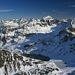 Blick von der Steirischen Kalkspitze nach Osten, der Größte ist der Hochgolling