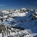 Blick von der Steirischen Kalkspitze nach Osten, der Größte ist der Hochgolling