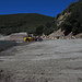 Reinigung des Strands vom Seegras für den Pfingstansturm / pulitura della spiaggia dalla posidonia per i clienti di Pentecoste