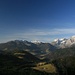 schöne Ausblicke im Aufstieg: rechts das Tennengebirge, hinten links die Hohen Tauern