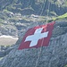 Die Schweiz zeigt Flagge. Der Nationalfeiertag steht vor der Tür.<br /><br />Edit: Noch vor die Feier richtig losging, hat es die Fahne bei einem Gewitter ziemlich zerissen