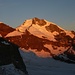phantastisches Morgenrot auf dem Piz Bernina