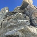 relativ gute Felsqualität im ersten Aufstieg